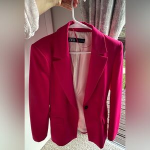 Zara Fuchsia Tailored Jacket